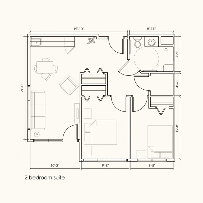 vrs andover terrace your suite floor plans 2 Bedroom